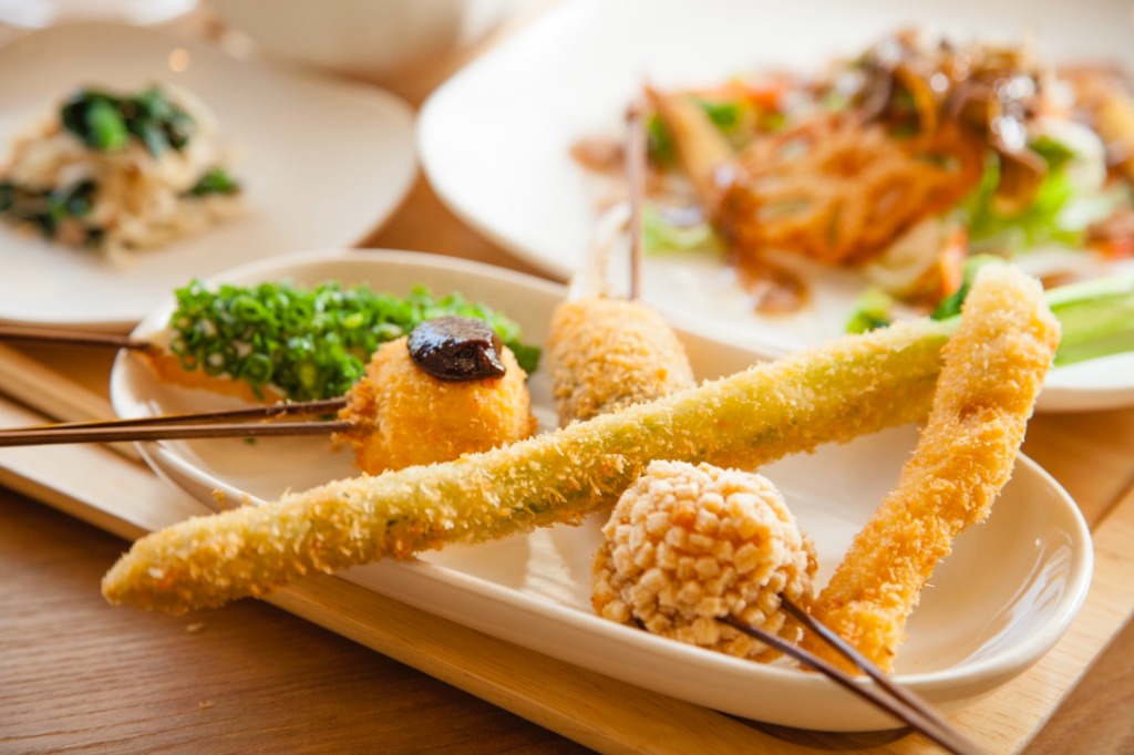 串cafeたまねぎの串揚げ